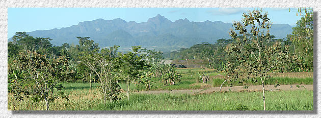 Panorama mit Blick auf den Mount Kelud