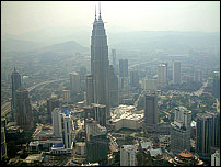 Skyline von den Petronas