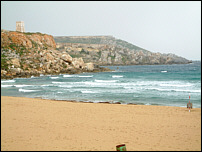 sand beach at the  Golden Bay