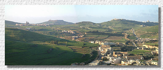 panoramic view of Gozo