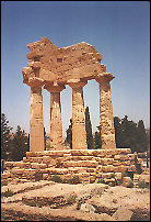 Agrigento, Tempio dei dioscuri - Als Grußkarte versenden