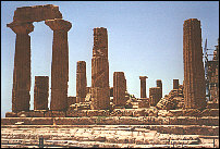 Agrigento, Hera Tempel - Als Grußkarte versenden