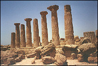 Agrigento, Herakles Tempel - Als Grußkarte versenden