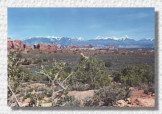 Einfahrt zum Arches NP