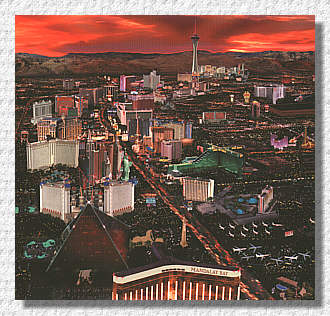 Nachtblick auf Las Vegas