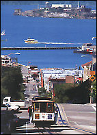 View of Alcatraz over the Bay