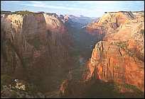 View from the Observation Point of the Zion Canyon
