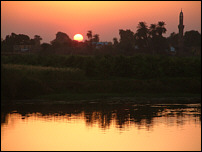 Ägypten - Sonnenuntergang am Nil